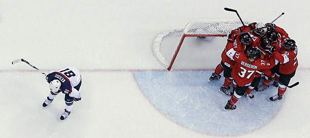 Phil Kessel of Team USA at Sochi Olympics